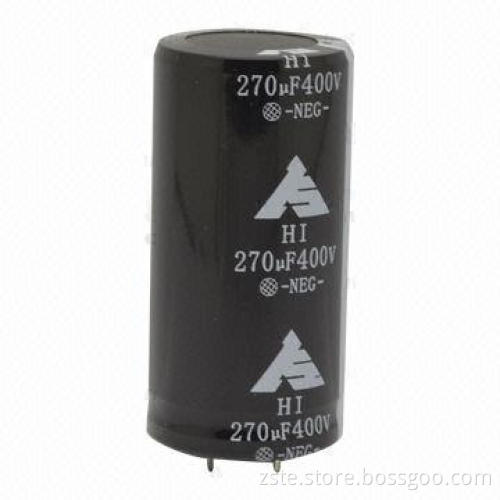 HI Series Long Lifespan and High-temperature Snap-in E-cap/Aluminum Electrolytic Capacitor, 400V